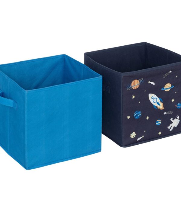 Förvaringskorg Rymden, 2-pack