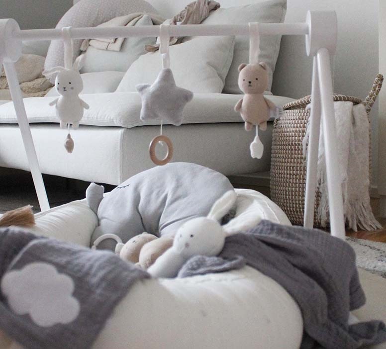 JaBaDaBaDo, babygym i trä, vit - Bild 2