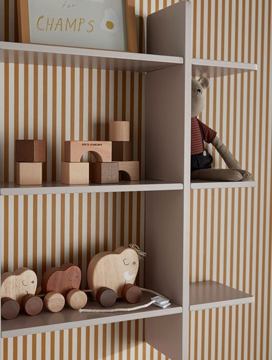 Kid`s Concept, vägghylla 3-plan Star, grå