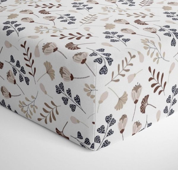 Dra-på-lakan till juniorsäng, Flower Meadow