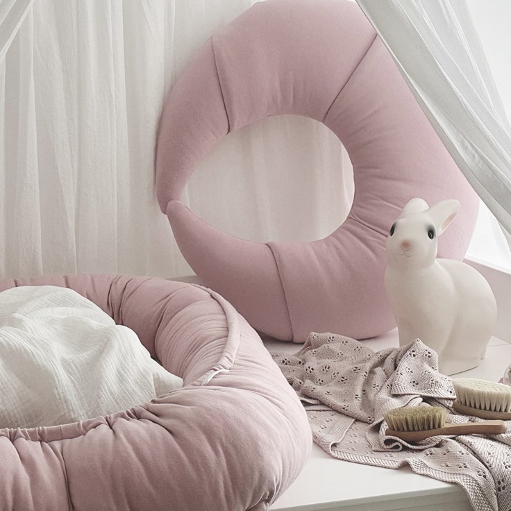 Cotton & Sweets, amningskudde Croissant, blush - Bild 4