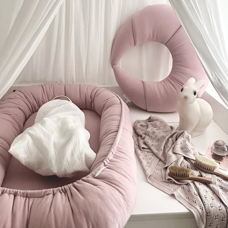 Cotton & Sweets, amningskudde Croissant, blush - Bild 3
