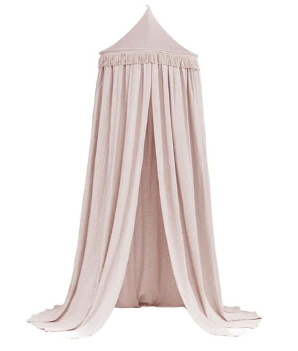 Boho twist puderrosa sänghimmel maxi, Cotton & Sweets