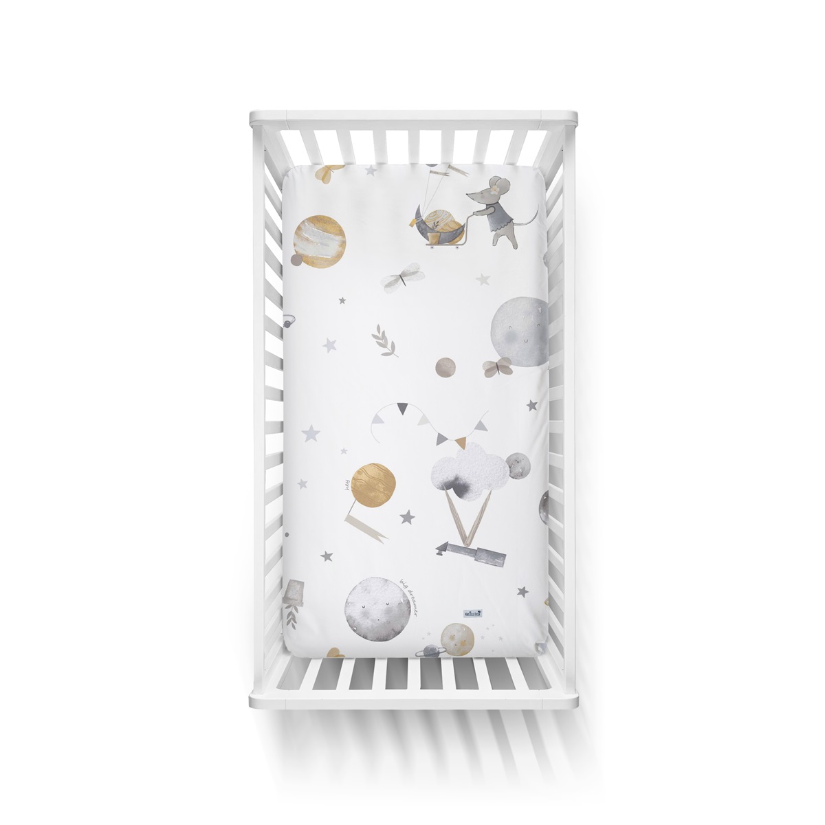 Dra-på-lakan till juniorsäng, Moon