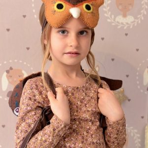 Majvillan, tapet till barnrummet Hearts, dusty warm lilac