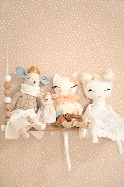 Majvillan, tapet till barnrummet Dots, soft pink - Bild 6