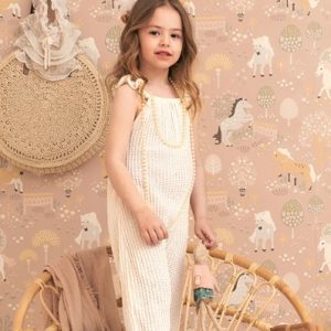 Majvillan, tapet till barnrummet My sweet pony, dreamy pink