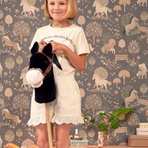 Majvillan, tapet till barnrummet My sweet pony, mignight blue