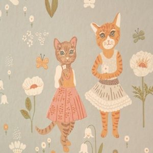 Majvillan, tapet till barnrummet Catwalk, dusty blue