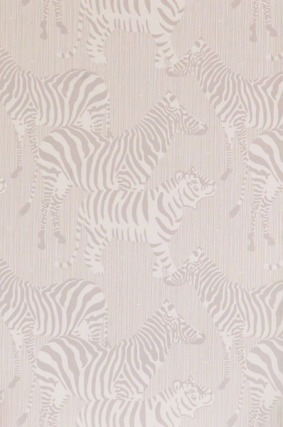 Majvillan, tapet till barnrummet Safari stripes, warm grey - Bild 5