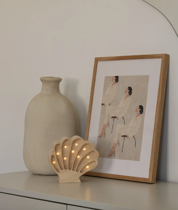 Little Lights, Nattlampa till barnrummet, Snäckskal coastal wood