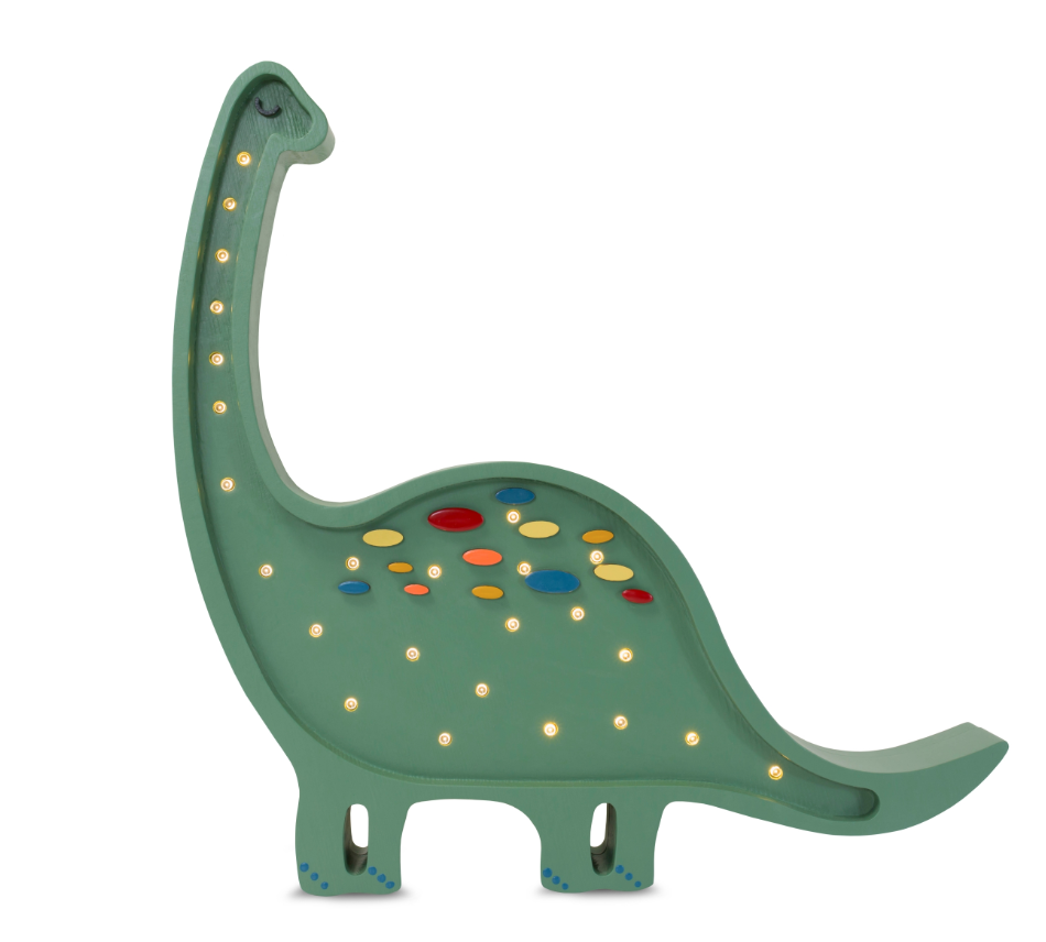 Little Lights, Nattlampa till barnrummet, Dino grön