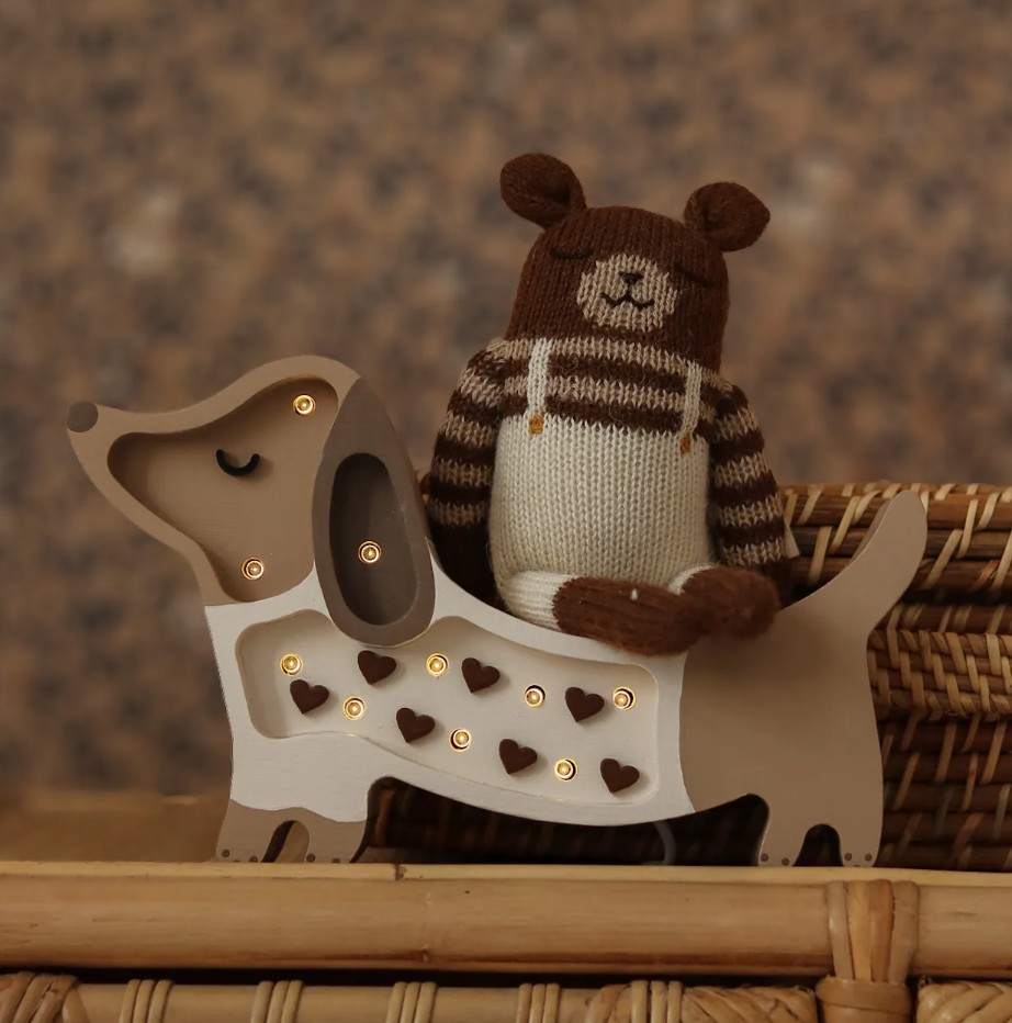 Little Lights, Nattlampa till barnrummet, Tax mini, chocolate heart - Bild 2