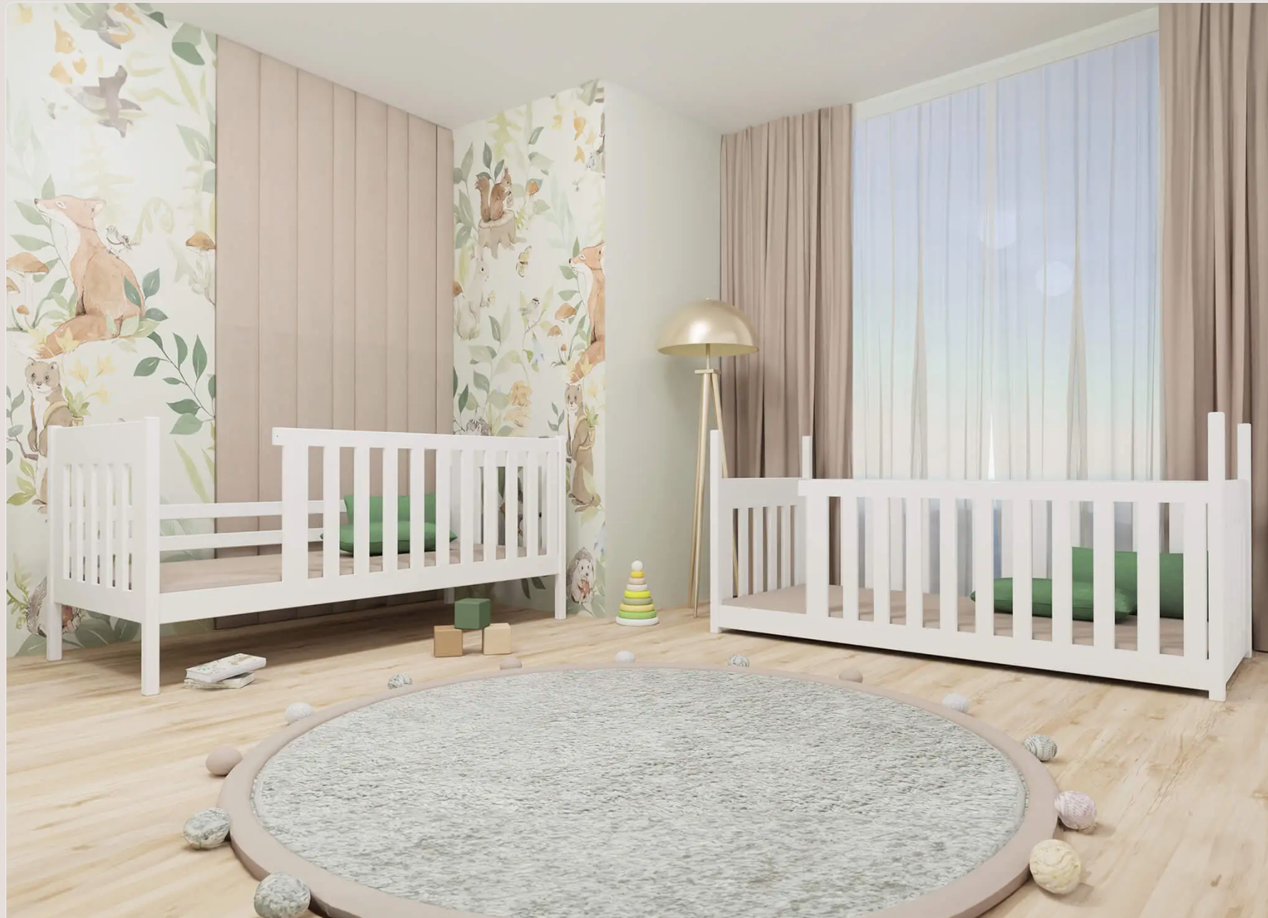 Vit våningssäng med förvaring, Daniel 90x200 cm - Bild 5