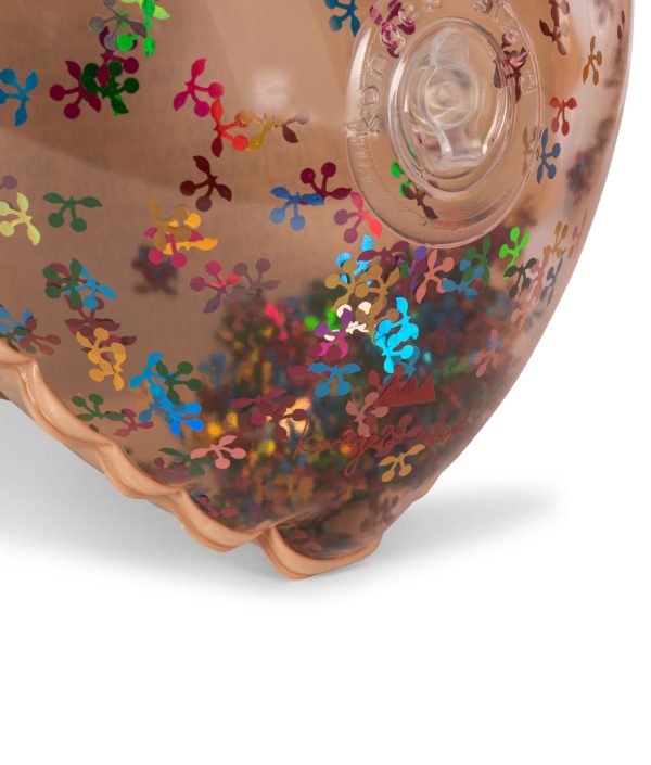 Konges Sløjd, uppblåsbara armringar, heart, transparent multi cherry blush