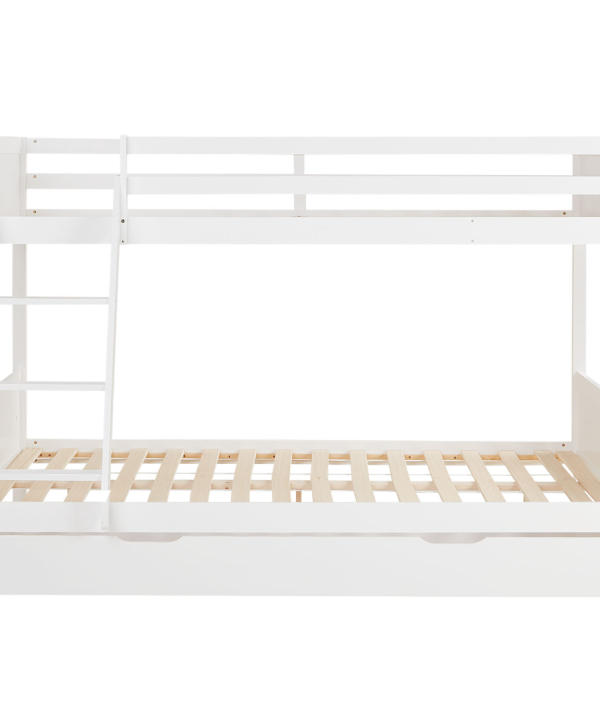 Vit våningssäng familjesäng 140x200 / 90x200