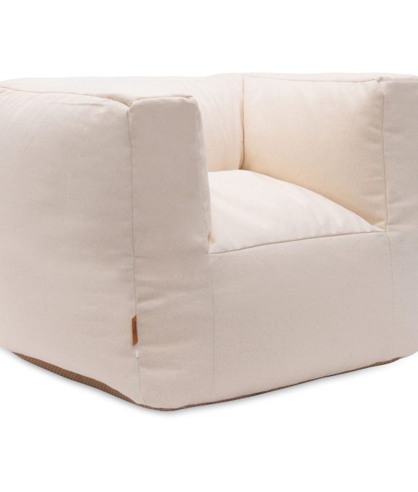 Jollein, Soffa Beanbag fåtölj, natural twill