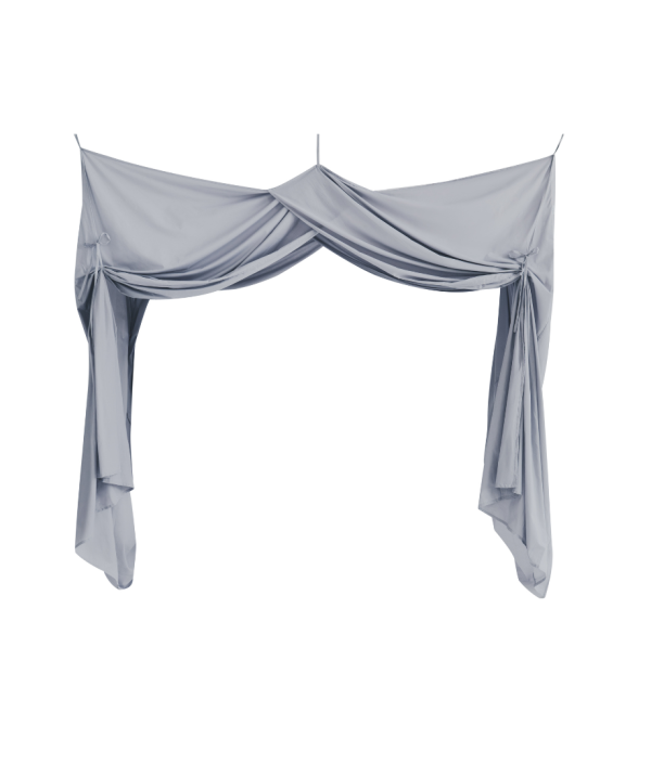 Babylove, Bed drape sänghimmel, grå