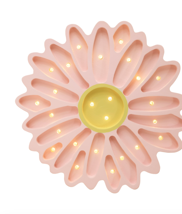 Little Lights, Nattlampa till barnrummet, Daisy powder pink