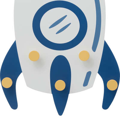 Hängare krokbräda till barnrummet, Rocket - Bild 3