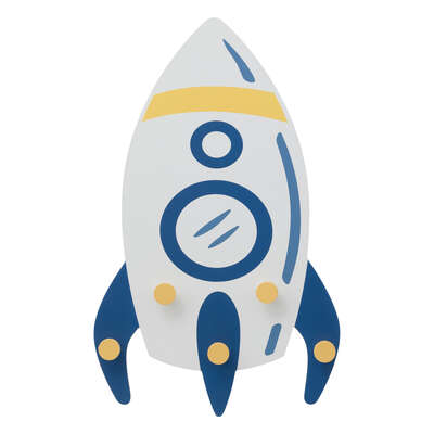 Hängare krokbräda till barnrummet, Rocket