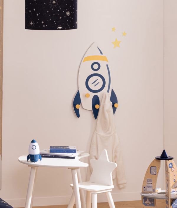 Hängare krokbräda till barnrummet, Rocket