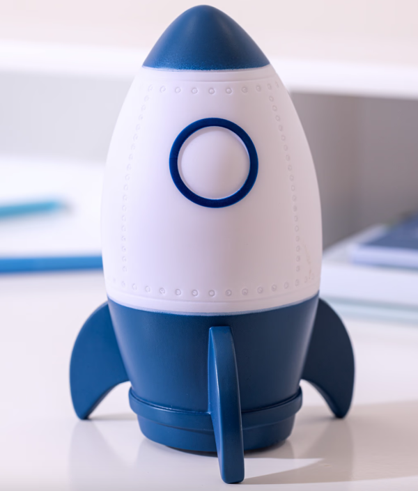 Batteridriven nattlampa till barnrummet, rocket