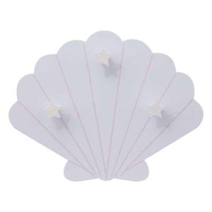 Hängare krokbräda till barnrummet, snäcka lila