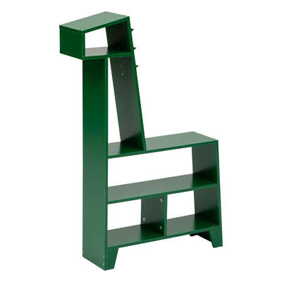 Grön bokhylla till barnrummet, Dino