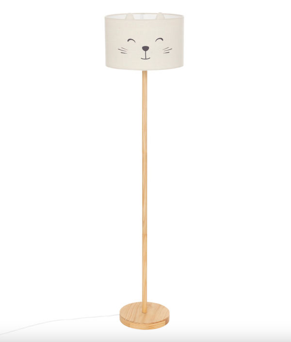 Golvlampa till barnrummet, katt