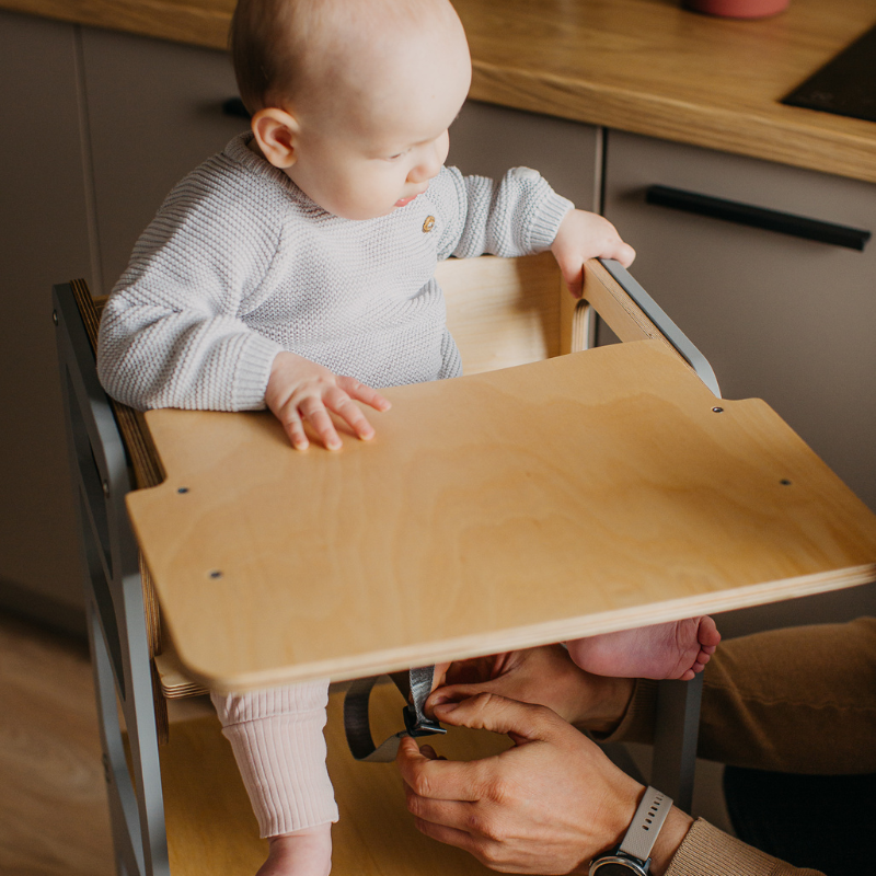 Duck Woodworks, hopfällbar kökspall med barnstol - Bild 9