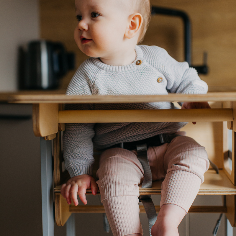 Duck Woodworks, hopfällbar kökspall med barnstol - Bild 19