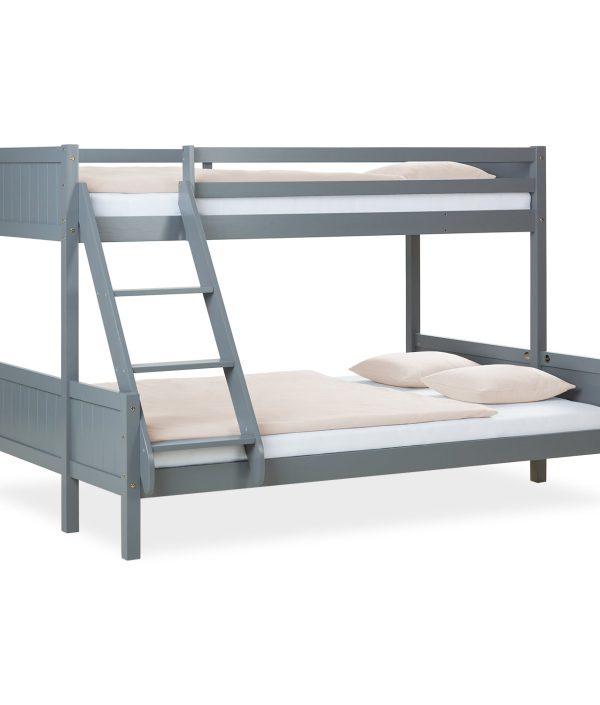 Grå våningssäng familjesäng 140x200 / 90x200