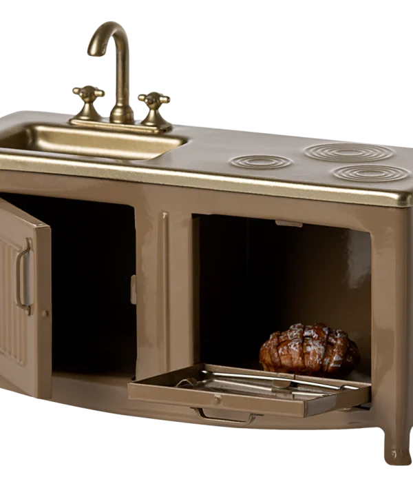 Maileg, brun mini kök till dockhus