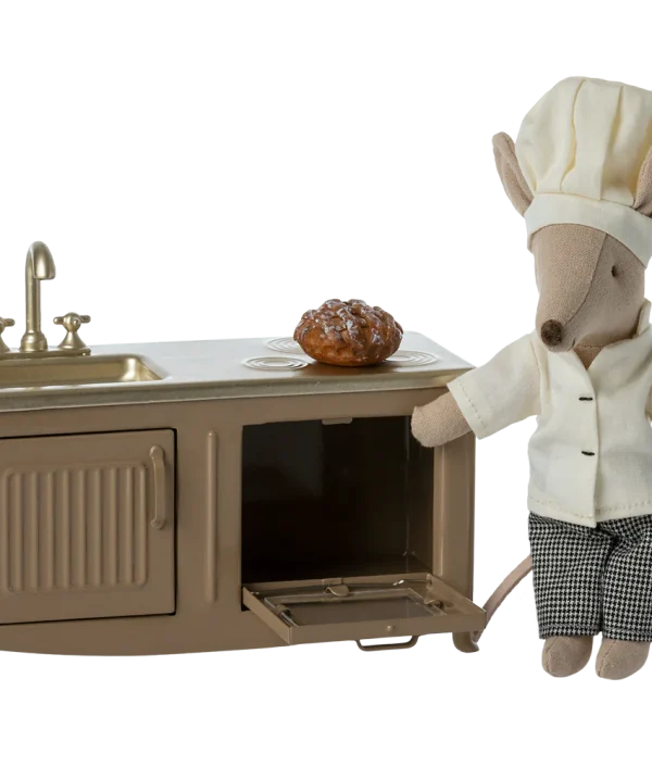 Maileg, brun mini kök till dockhus