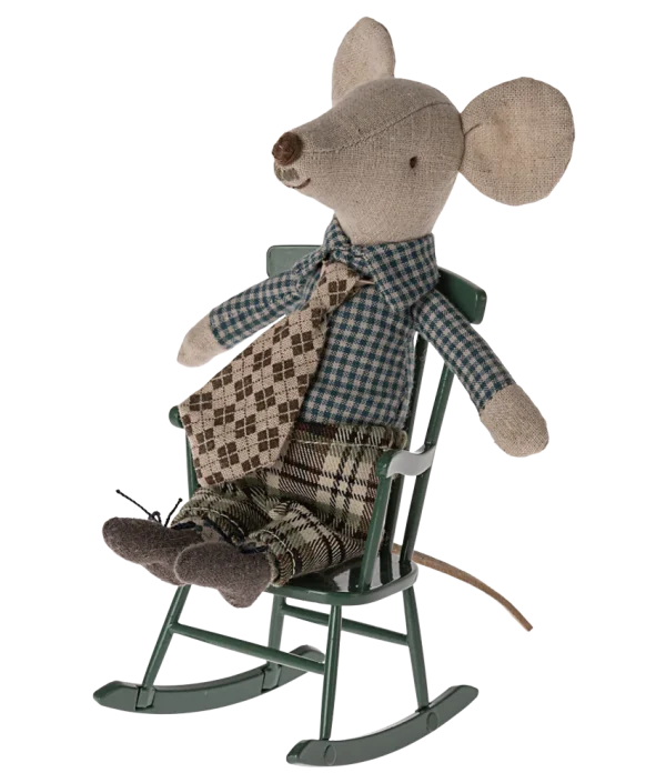 Maileg, mörkgrön gungstol