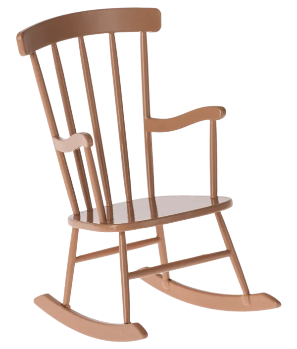 Maileg, mörkrosa gungstol mini