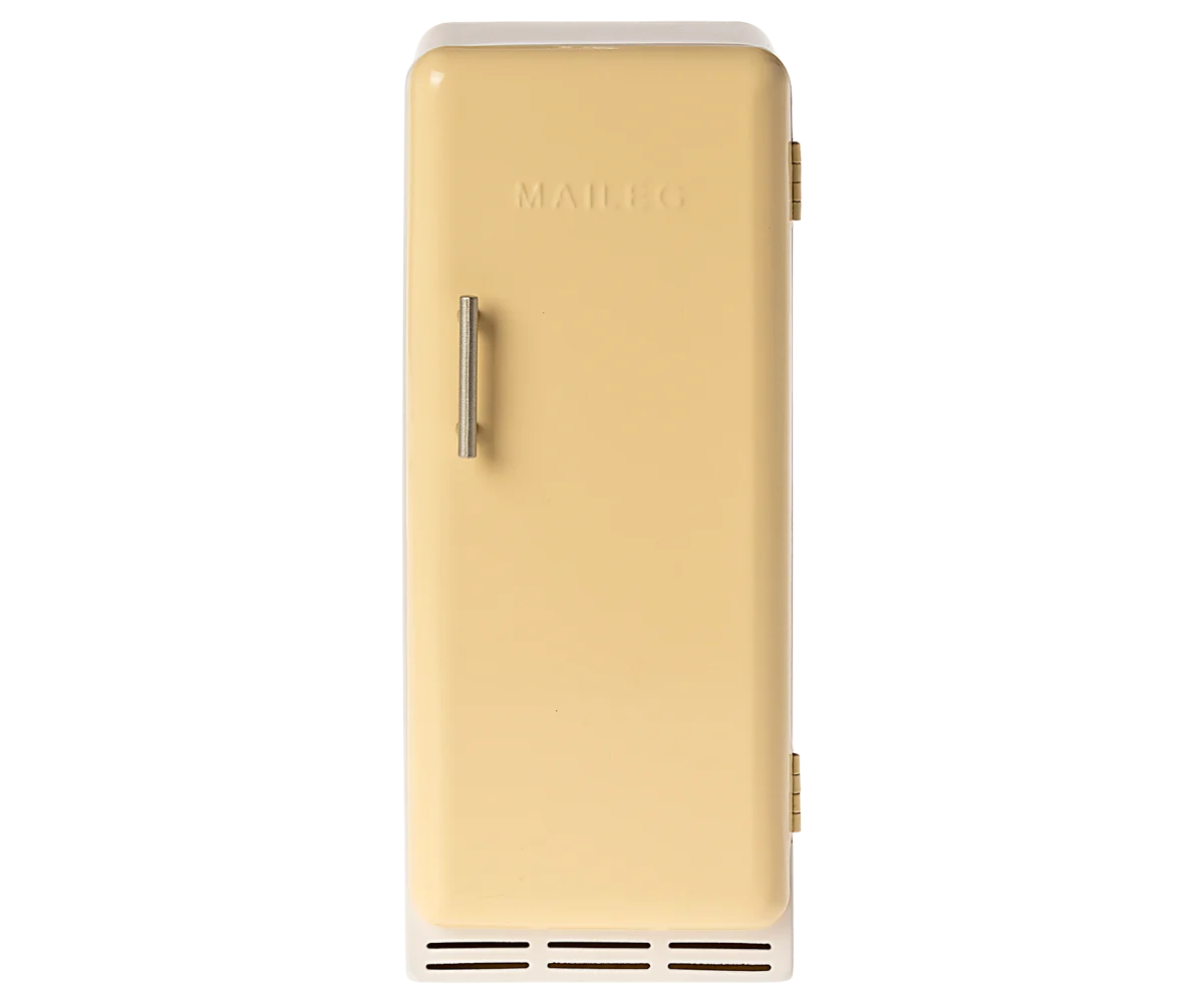 Maileg, Kylskåp miniature yellow