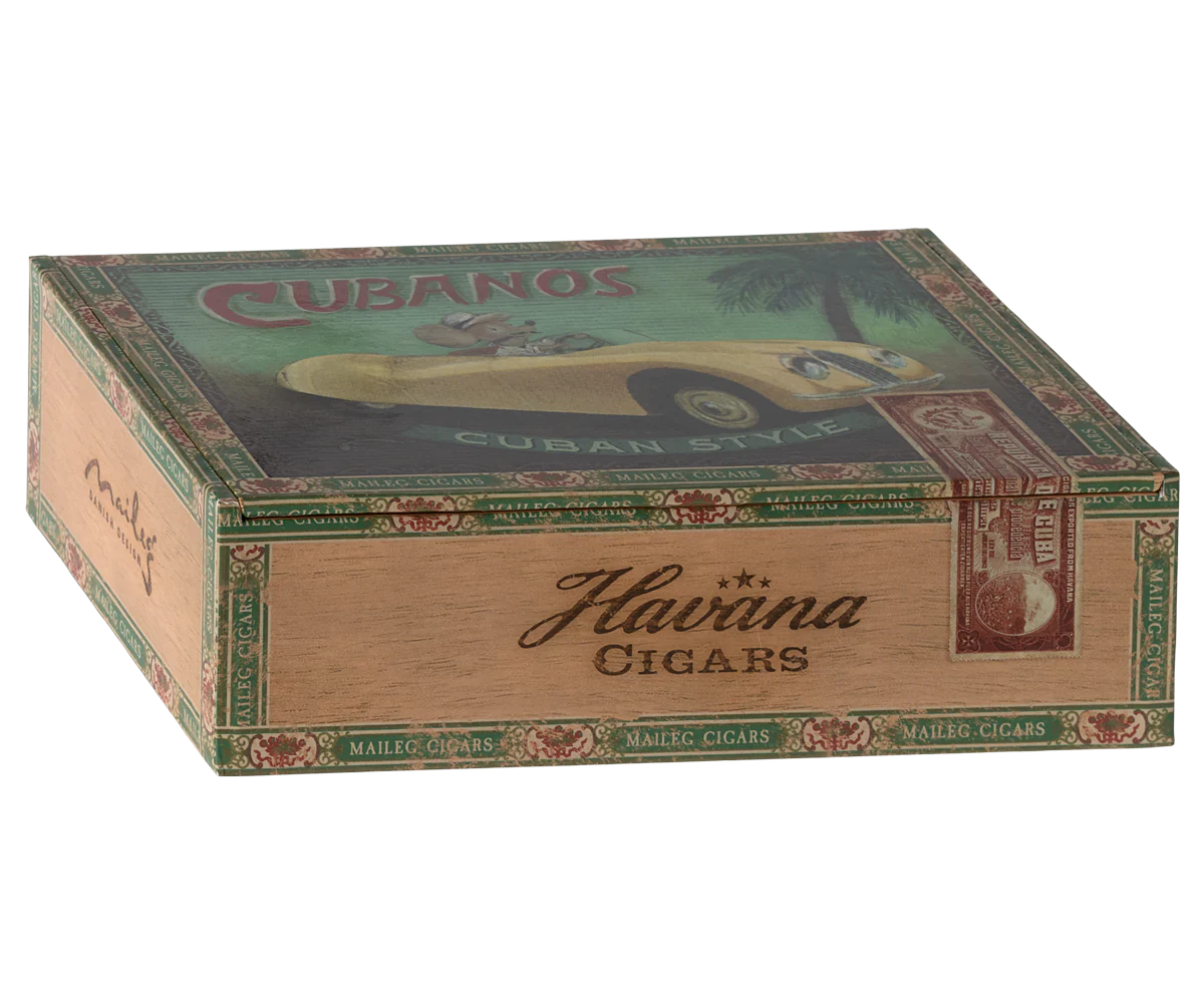 Maileg, mormor och morfar mus i cigarettask - Bild 3