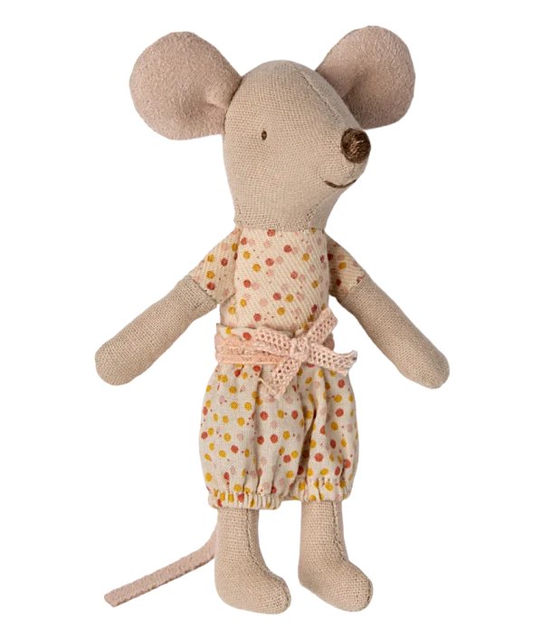 Maileg, lillasyster mus i ask, dots