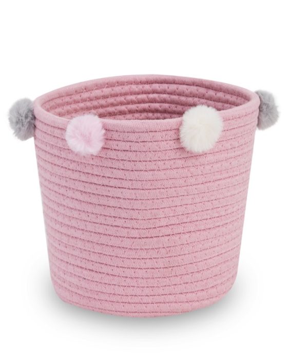 Babylove förvaringskorg till barnrummet (rosa)