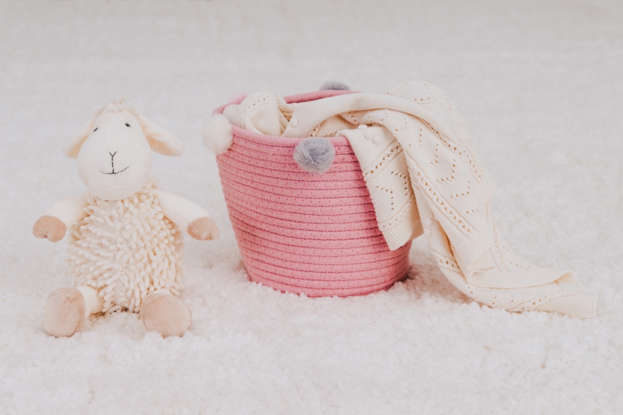 Babylove förvaringskorg till barnrummet (rosa) - Bild 2