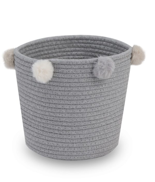 Babylove förvaringskorg till barnrummet (grå)