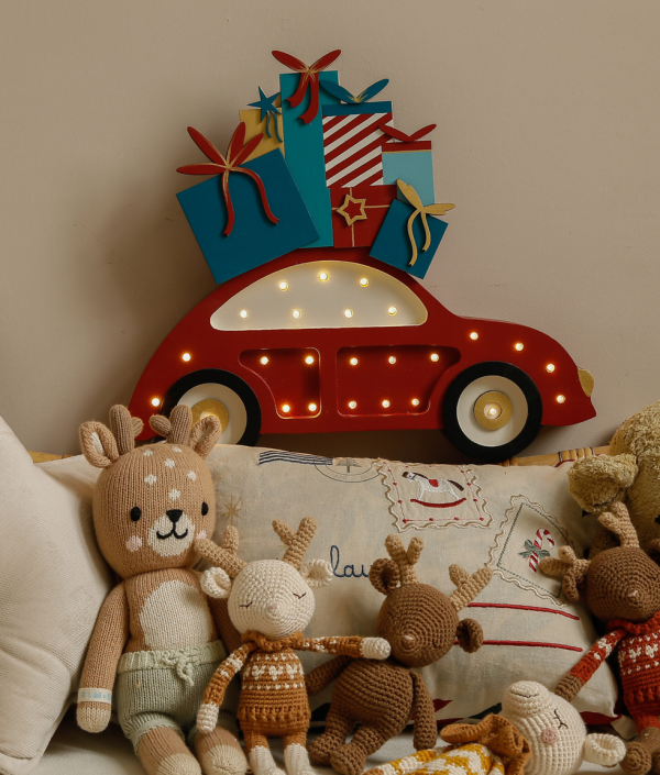 Little Lights, Nattlampa till barnrummet, Beetle mini red christmas