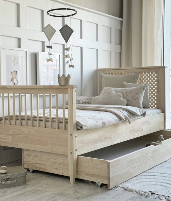 Barnsäng BOHO med förvaringslåda/extrasäng