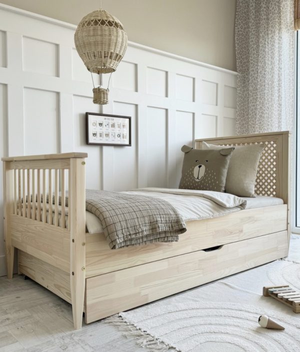 Barnsäng BOHO med förvaringslåda/extrasäng