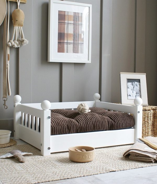 Hundbädd/hundsäng Taco Vit (S)