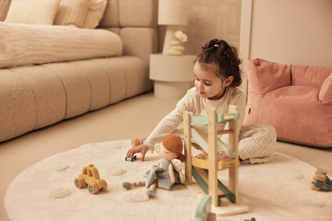 Jollein, Soffa Beanbag fåtölj, Wild Rose - Bild 7