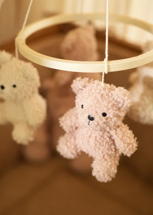 Jollein, sängmobil Teddy Bear Wild Rose/Naturel