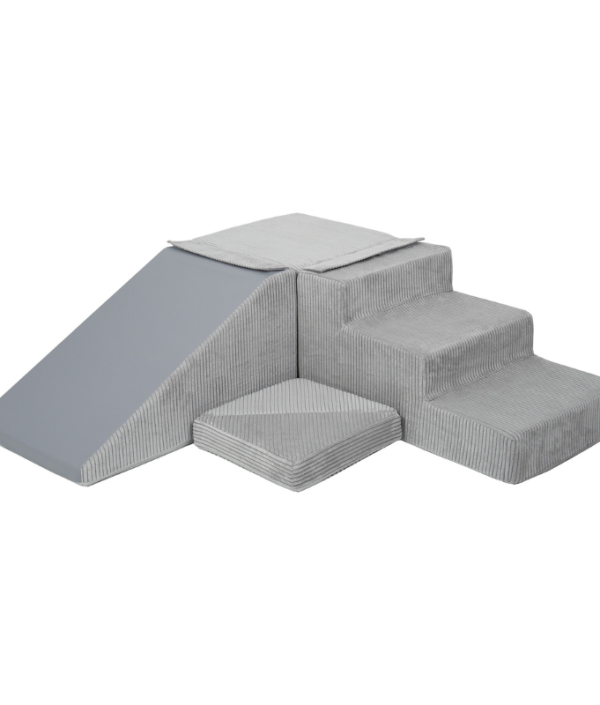 Byggbar grå manchester rutschkana till barnrummet